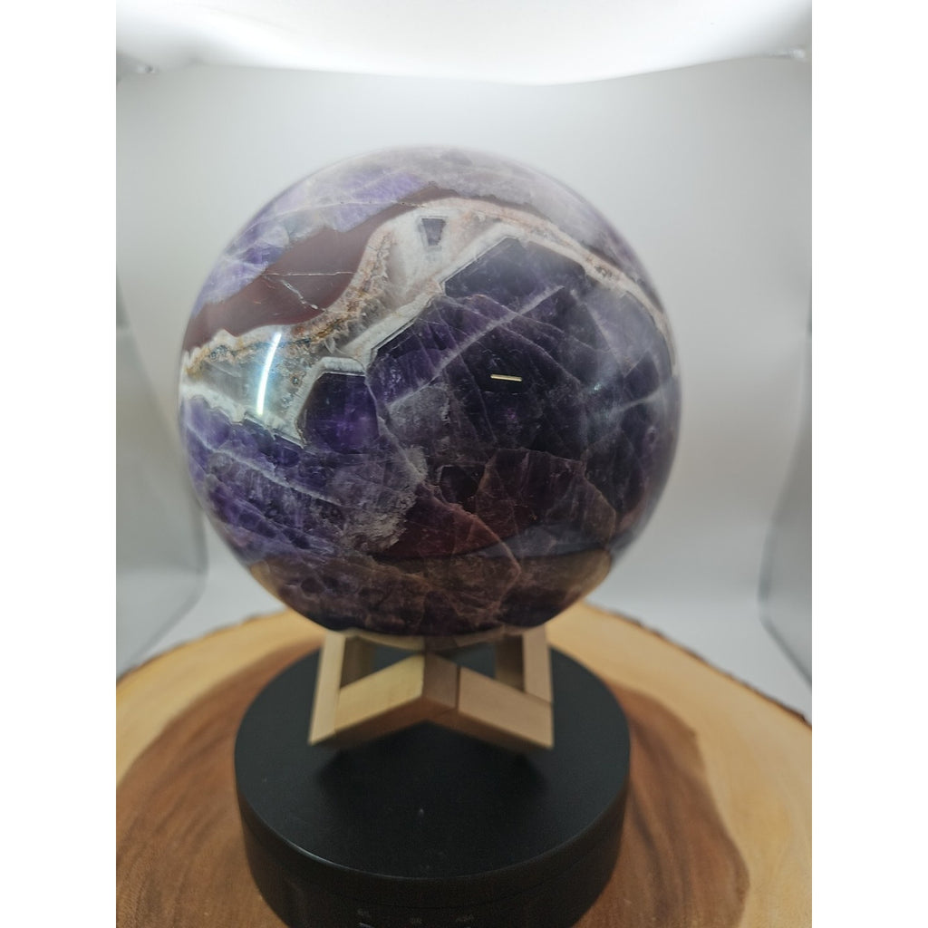 11.78lbs Natural Dream Amethyst Quartz Crystal Sphere Ball by CrystalCloud Company