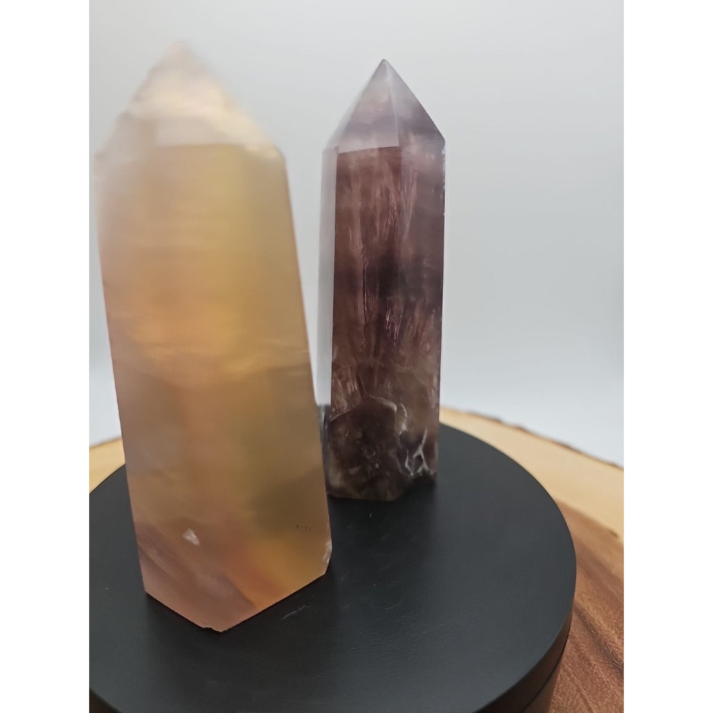 Fluorite crystals Set Of 2 1.69lbs by CrystalCloud Company