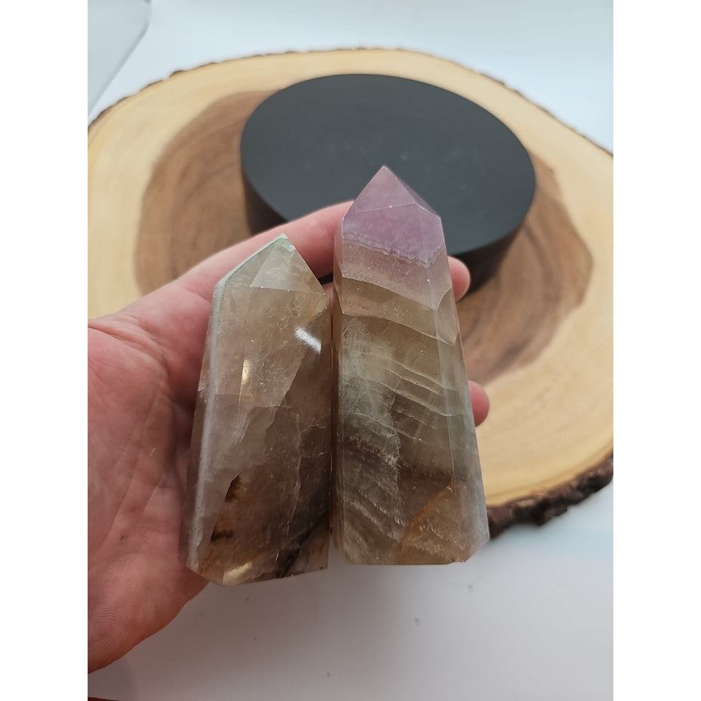 Fluorite crystals Set Of 4,2.52lbs by CrystalCloud Company