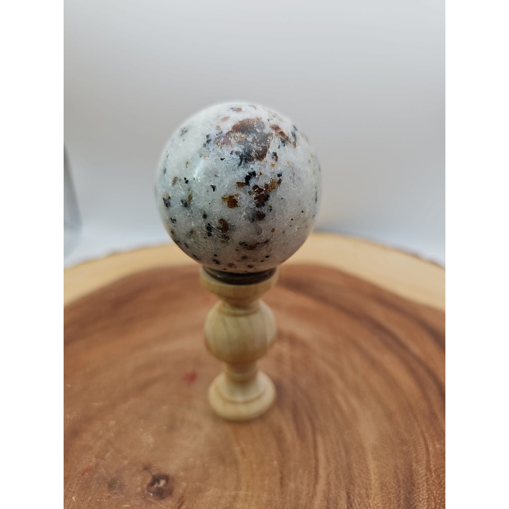 Ocean Jasper Sphere W/Stand 204g by CrystalCloud Company