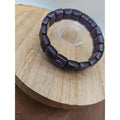35.4g Natural Dream Purple Amethyst And Agate Crystal Bangle Bracelet Handmade by CrystalCloud Company