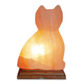 Cat Shaped Salt Lamp - 10" avg. - Cord, Bulb, Dimmer by Sacred Crystals