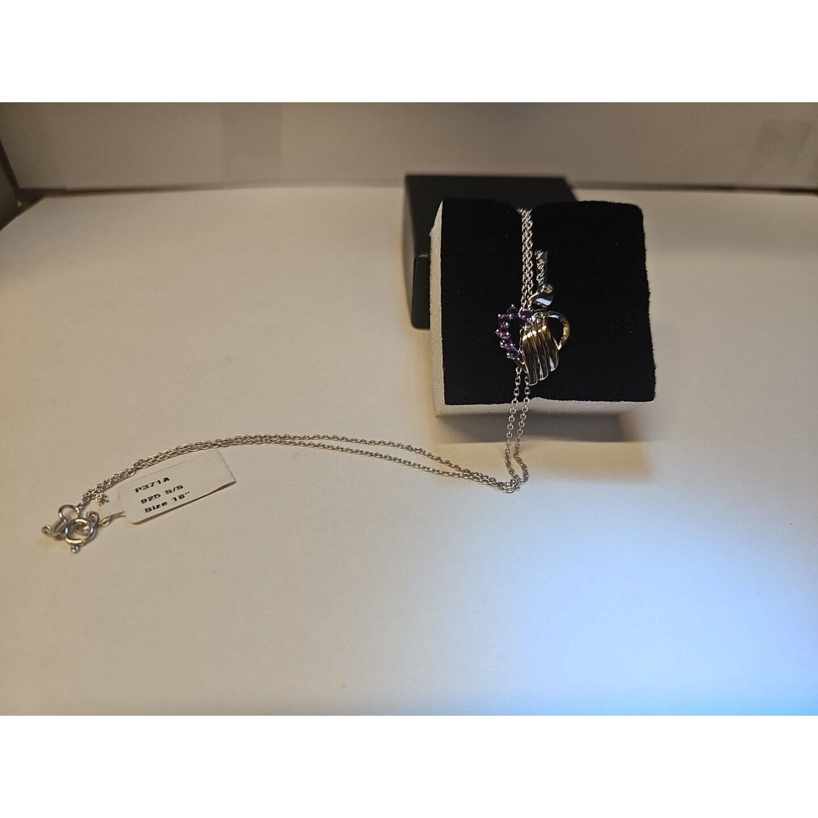 Amethyst Heart Pendant Necklace — 18-inch Sterling Silver Chain | CrystalCloud Company by CrystalCloud Company