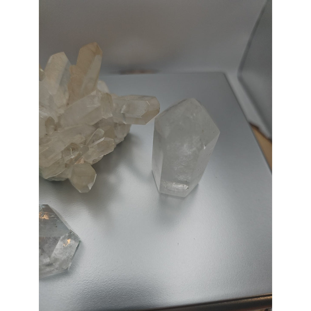 Quartz Crystal Cluster .97lb 4pcs by CrystalCloud Company