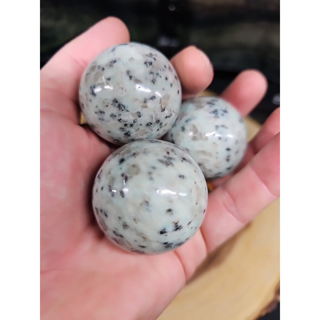 1each Natural Quartz Crystal Jasper Sphere Ball Healing 40mm W/ring Stand Random by CrystalCloud Company