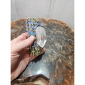 Lavender wrapped crystal W/ Huge White Quartz Healing by CrystalCloud Company