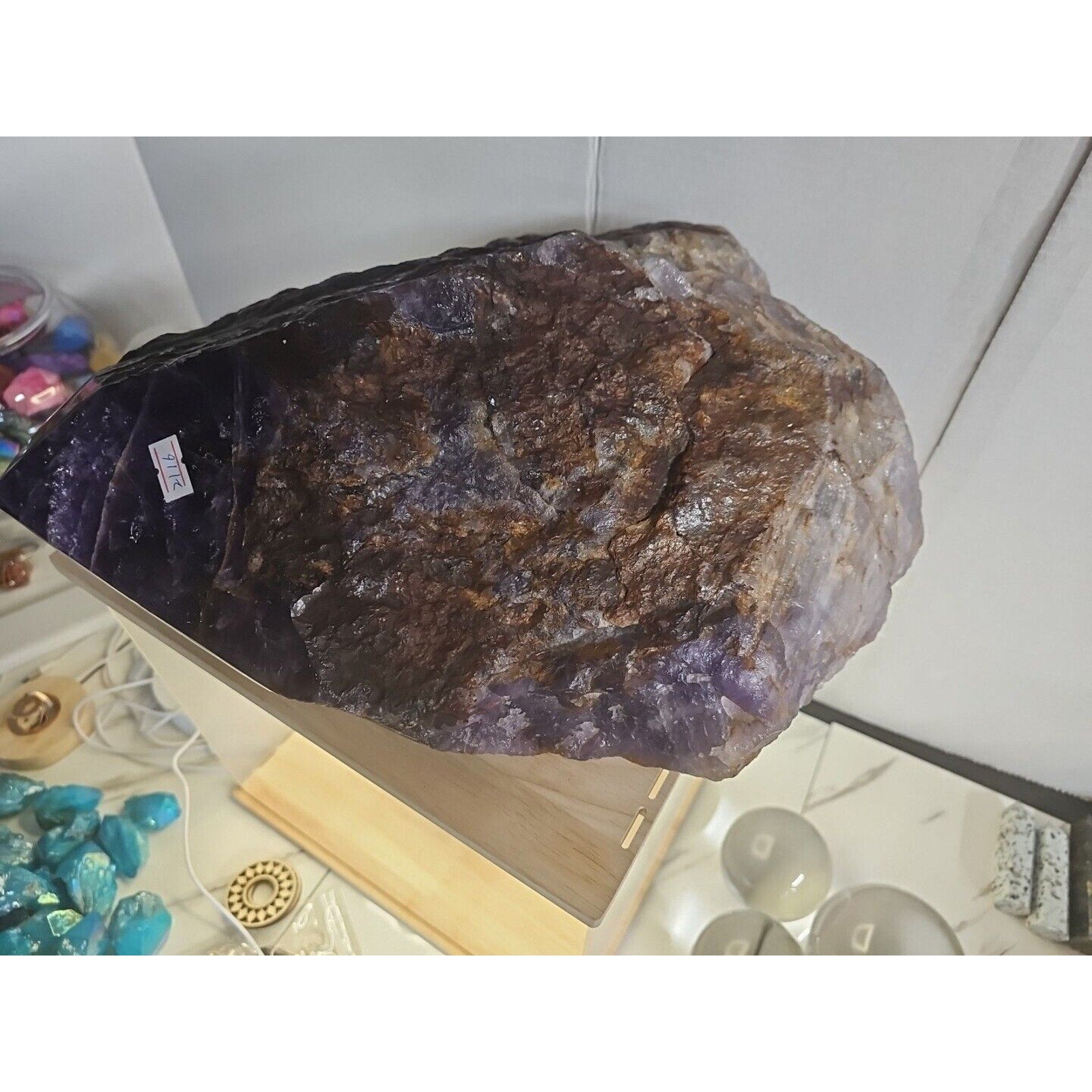 Large Natural Amethyst Geode Cluster — 36.3 lbs, Brazil | CrystalCloud Company by CrystalCloud Company