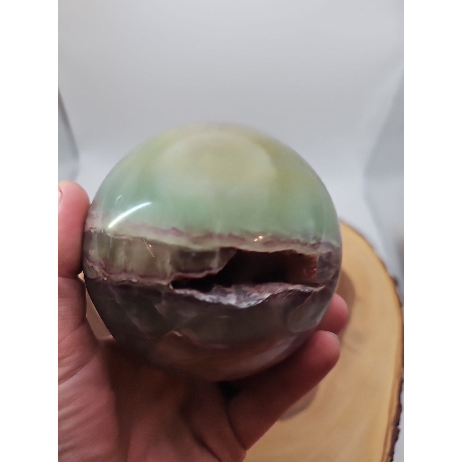 Rainbow Fluorite Quartz Crystal Sphere - Polished Healing by CrystalCloud Company
