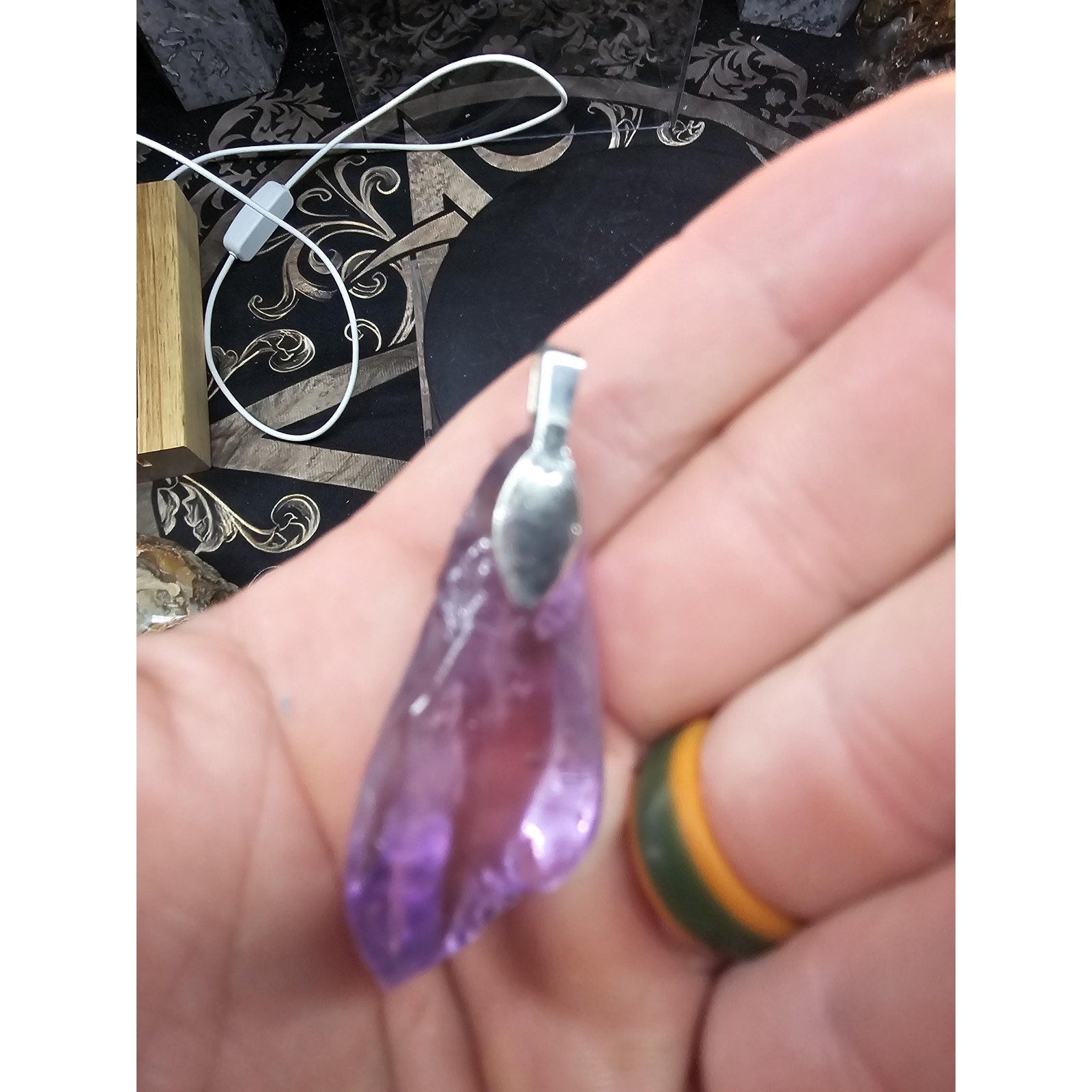 Amethyst Crystal Necklace by CrystalCloud Company