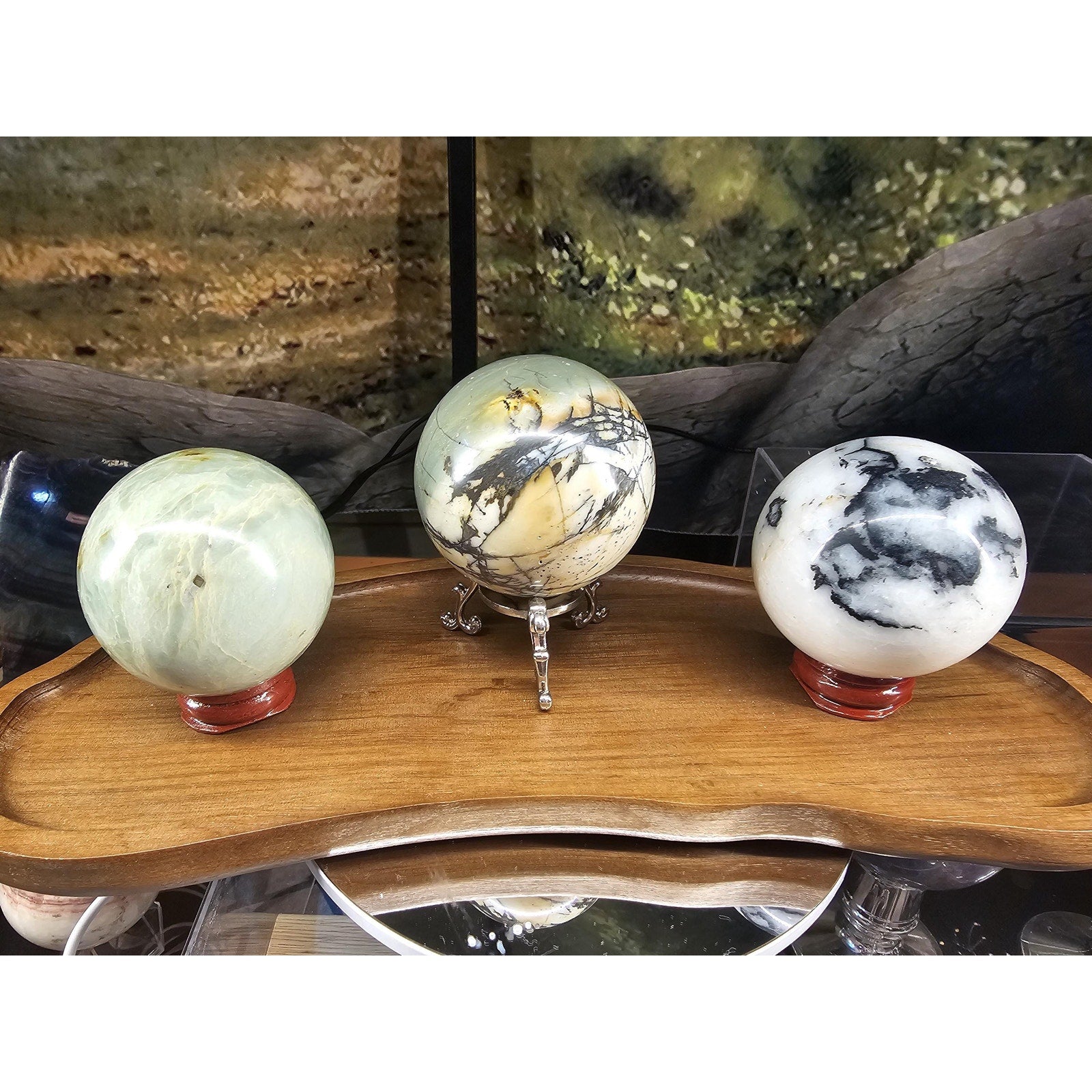 Ocean jasper spheres 60mm+ by CrystalCloud Company