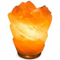 Funnel w/ Chunks Salt Lamp - 9.5" avg. - Cord, Bulb, Dimmer by Sacred Crystals