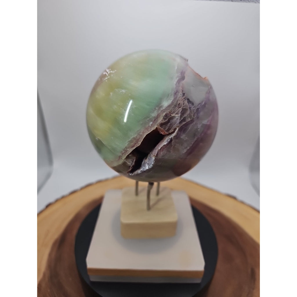 Rainbow Fluorite Quartz Crystal Sphere - Polished Healing by CrystalCloud Company