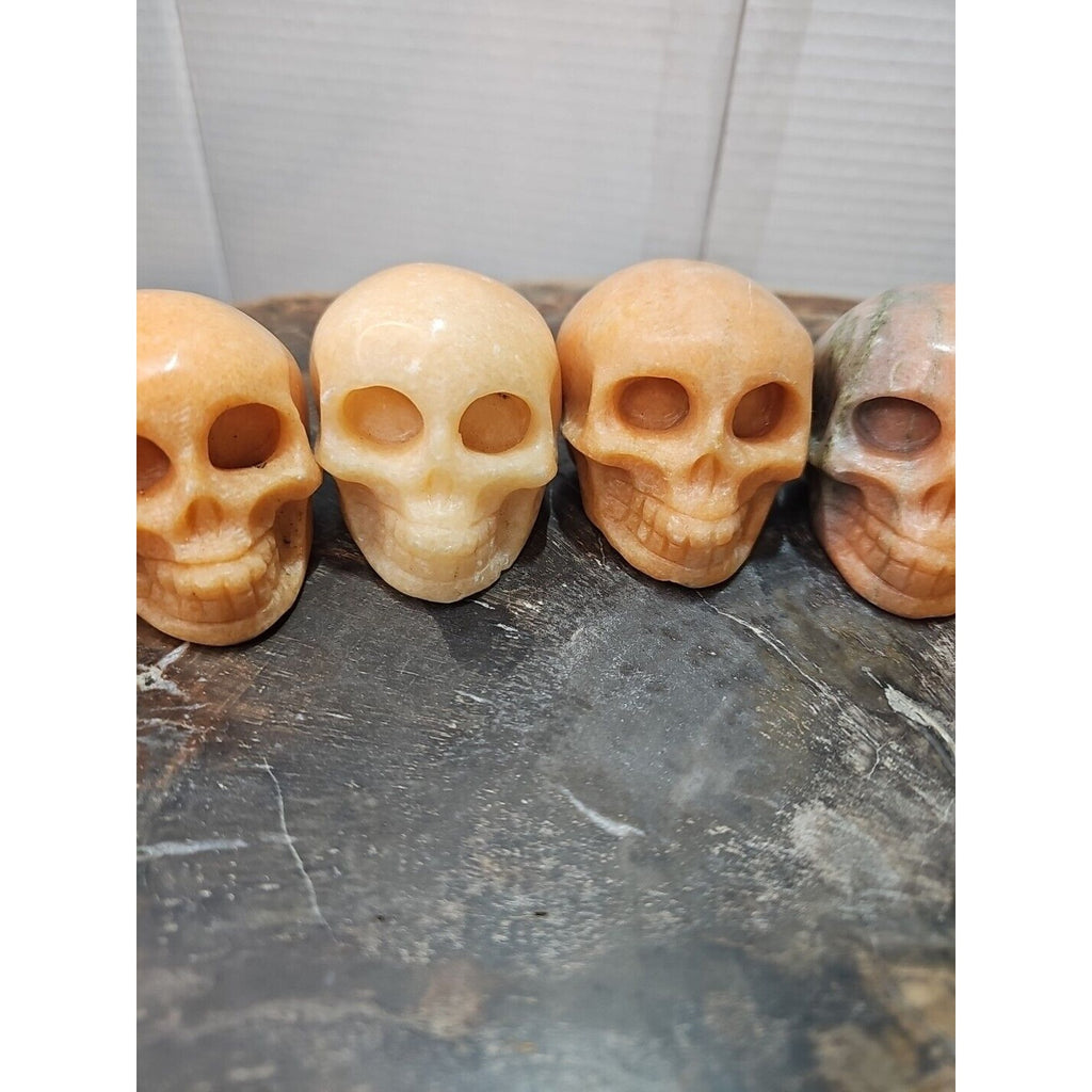 Natural Sunstone Quartz Crystal Skull Carving — Brazil | CrystalCloud Company by CrystalCloud Company