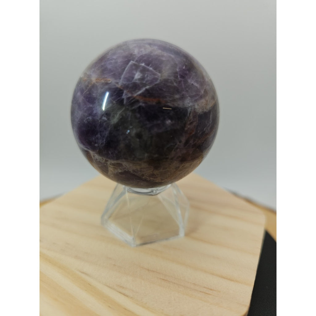Chevron Amethyst Sphere 250g 56mm by CrystalCloud Company