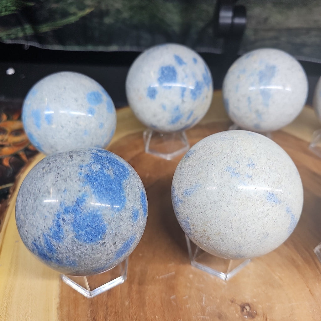 Lazurite Crystal Quartz sphere by CrystalCloud Company