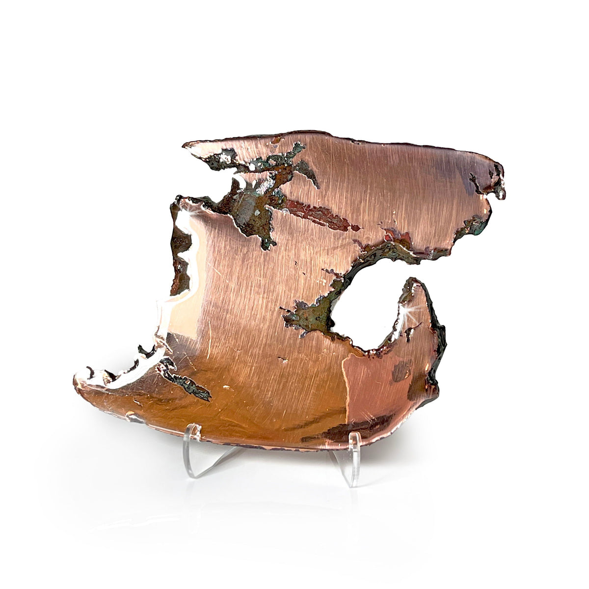Michigan Vein Copper Slice on Lucite Easel