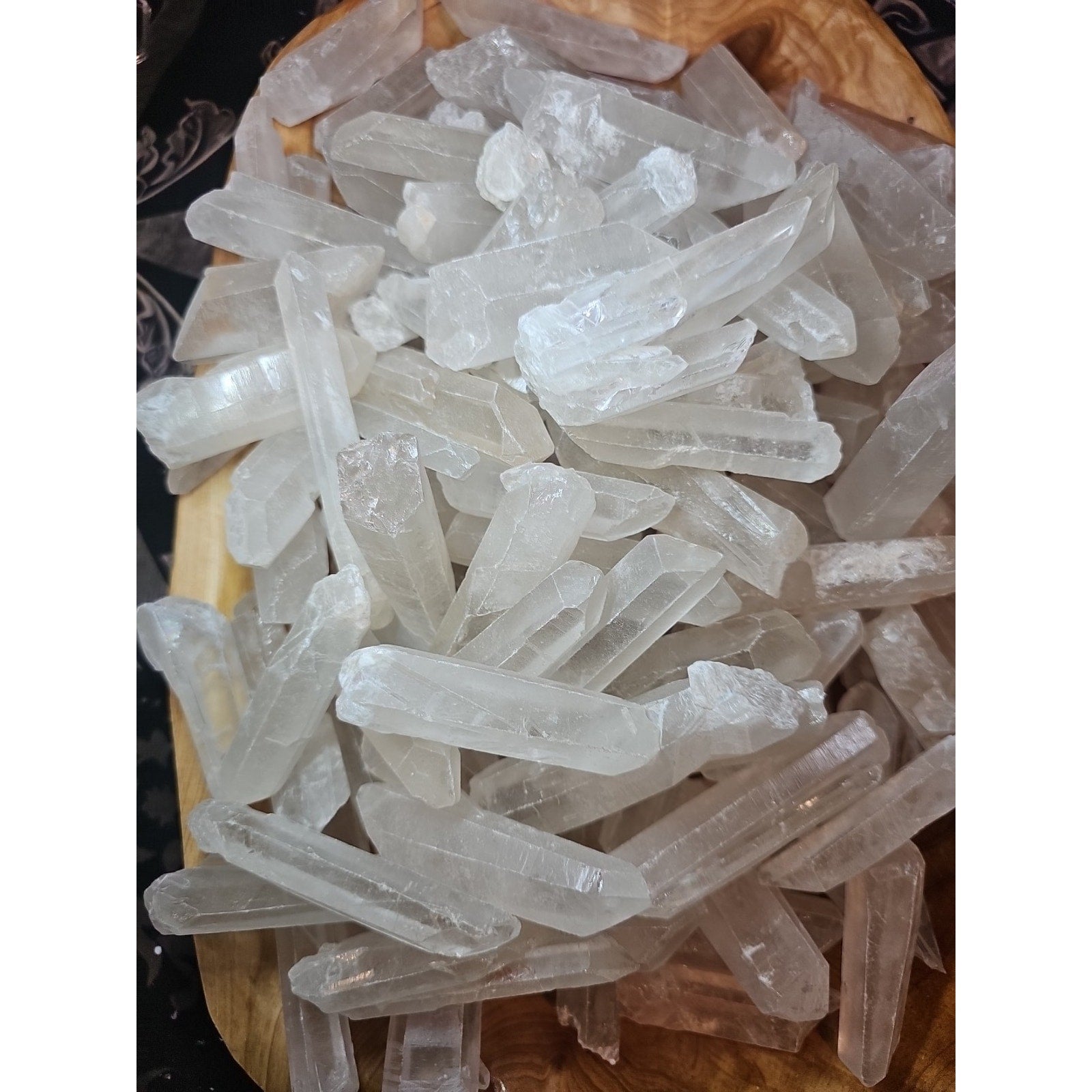 1lb Natural Clear Quartz Crystal Points Original Stones Brazil by CrystalCloud Company