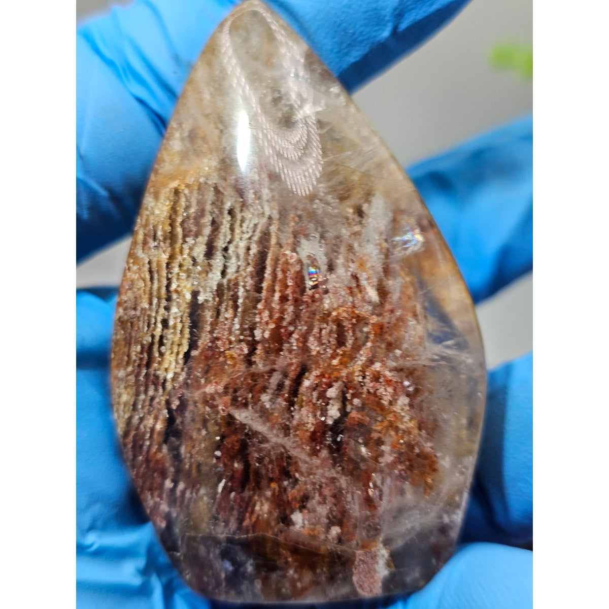 Red Amphibole Quartz Flame 55g — Angel Phantom Quartz