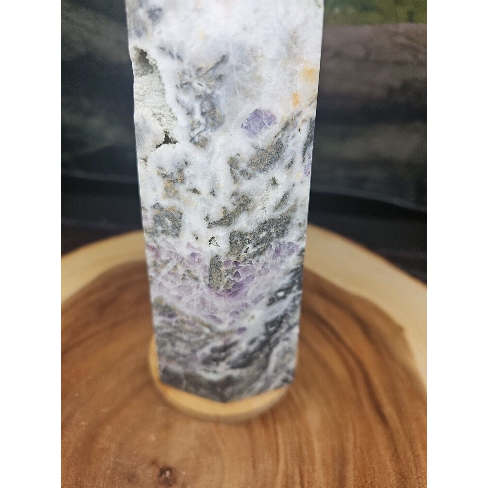 3.41LB 1Pcs Natural Rainbow Fluorite Quartz Crystal Point Tower Polished Healing by CrystalCloud Company
