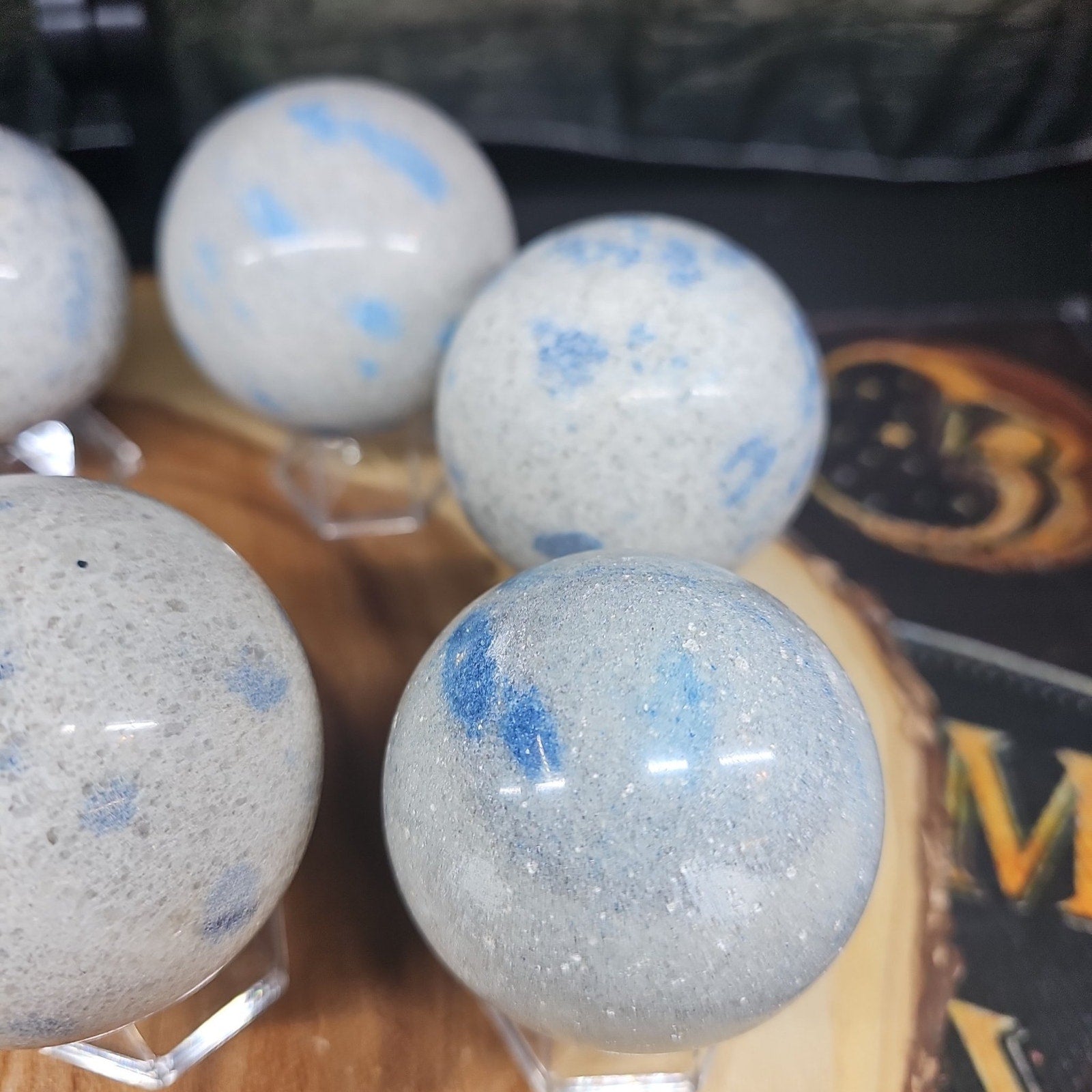 Lazurite Crystal Quartz sphere by CrystalCloud Company