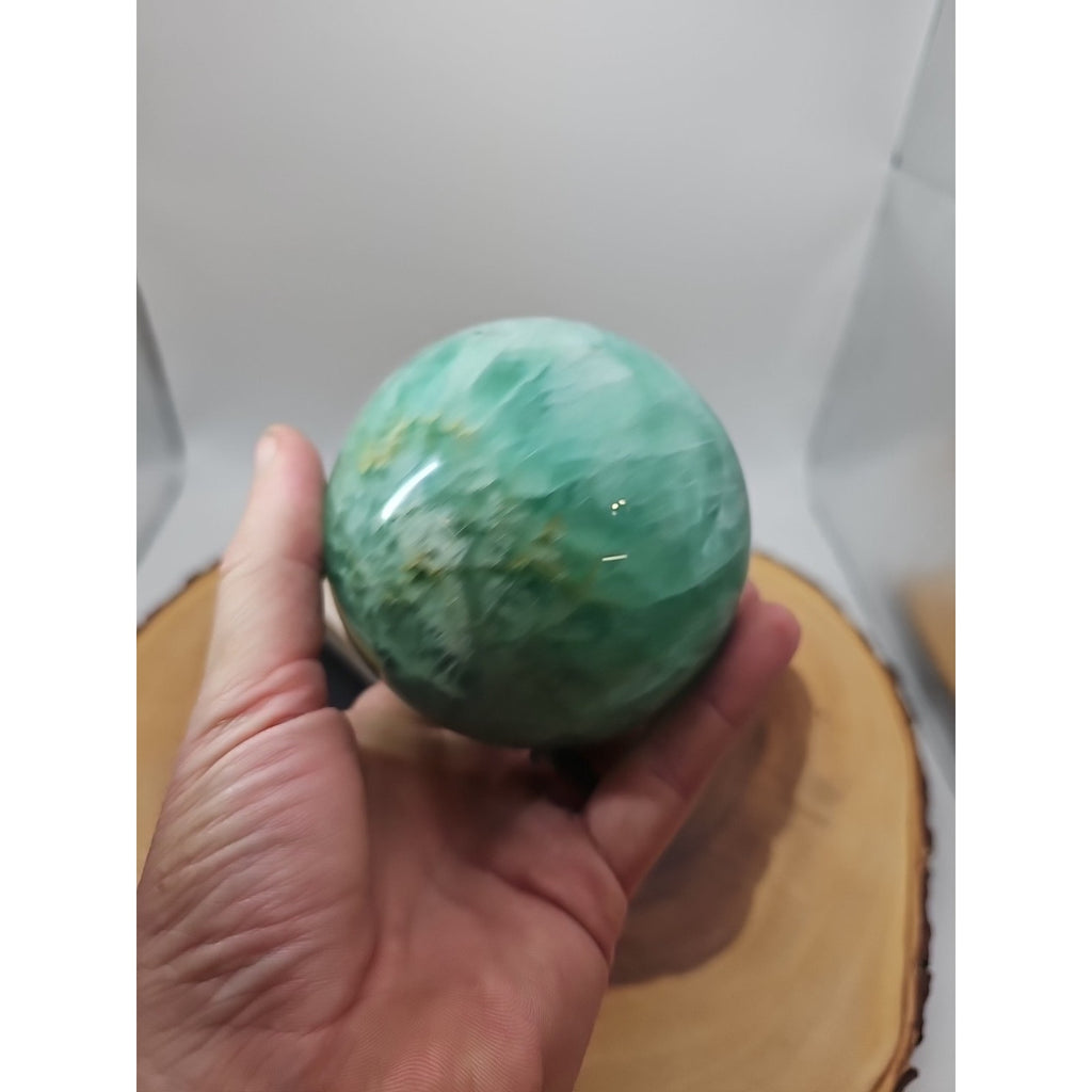 2.80 Natural Rainbow Fluorite Quartz Crystal Sphere Ball Polished Healing by CrystalCloud Company