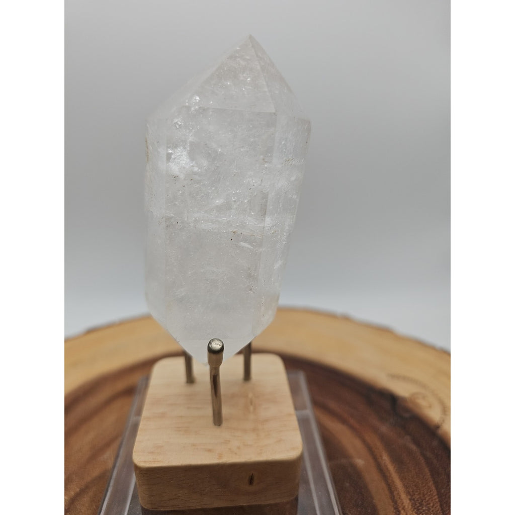 Quartz Crystal Point .49lb With Stand by CrystalCloud Company