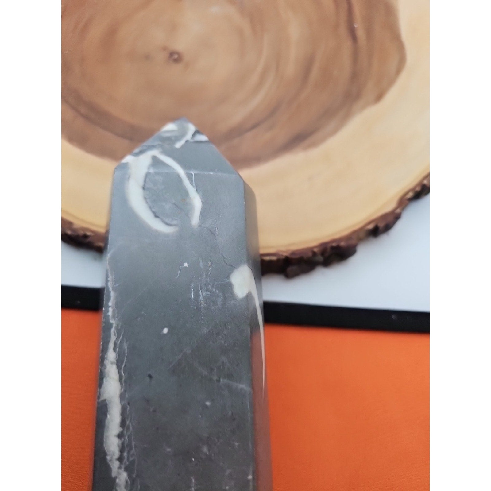 3.14lb 1000 Eye Jasper Quartz Tower 9in Tall Has Chip On Top by CrystalCloud Company