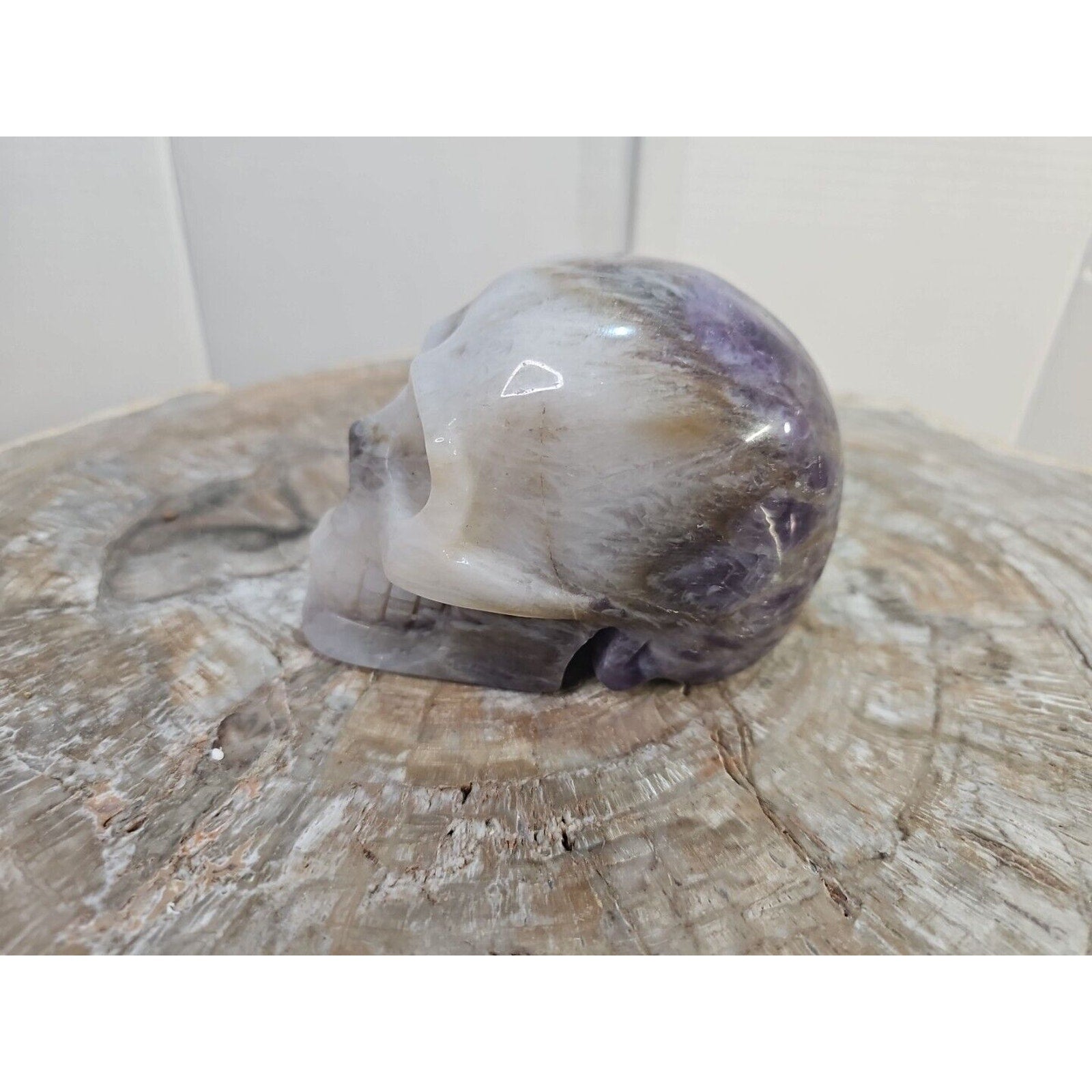 2.2 lb Natural Amethyst Hand-Carved Crystal Skull — Spiritual Collector Piece | CrystalCloud Company by CrystalCloud Company