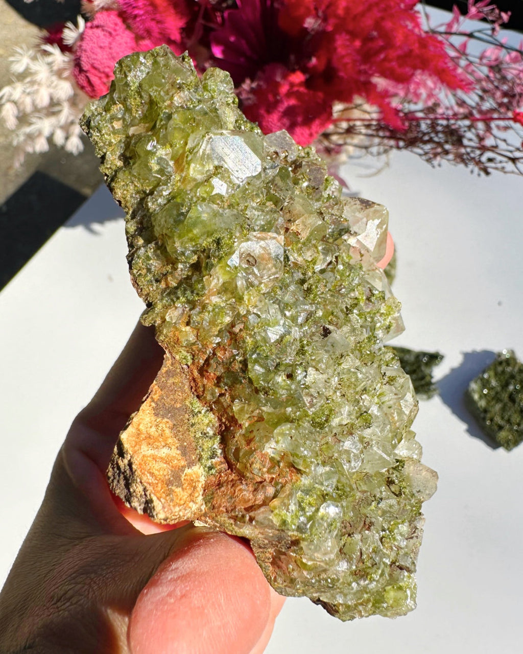 Epidote Quartz Cluster by Baltic Mermaid