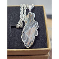 Polished Agate slices w/925 silver by CrystalCloud Company