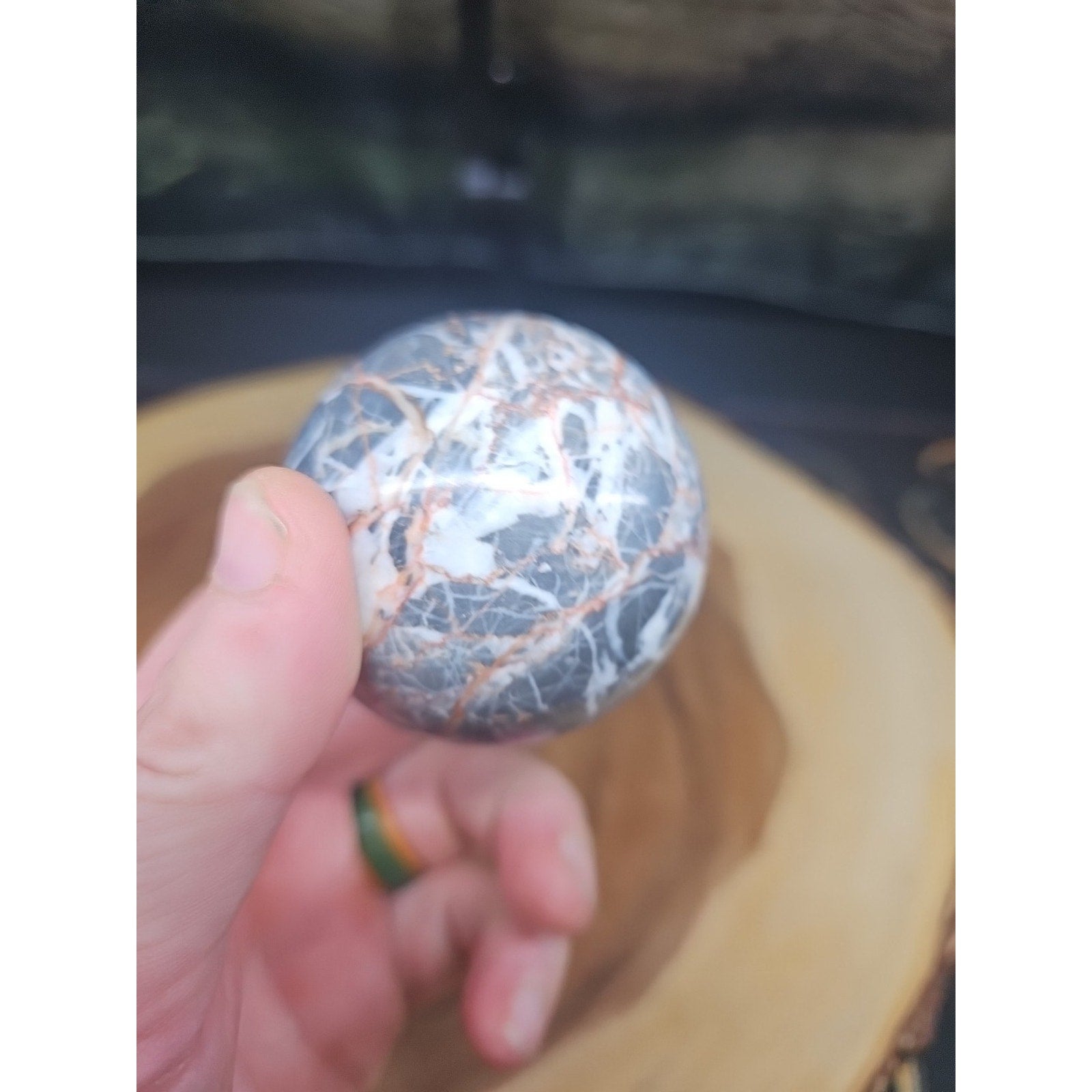 Natural Quartz Crystal Jasper Sphere Ball Polished 50-60mm &stand by CrystalCloud Company