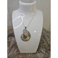 Ammonite Fossil Pendant Necklace — Handmade with 18-inch Silver Chain | CrystalCloud Company by CrystalCloud Company