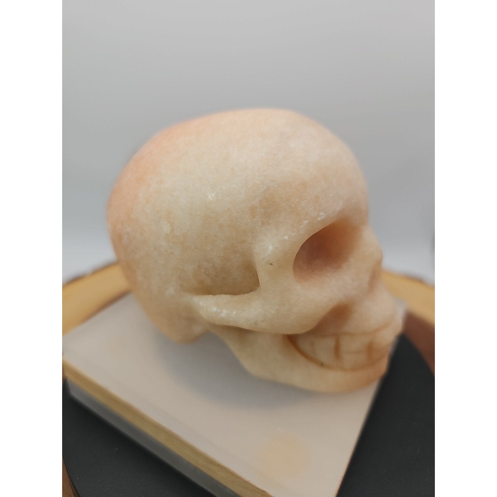 1.56 Natural sunstone Skull Crystal Carving Mixed Stones Healing by CrystalCloud Company
