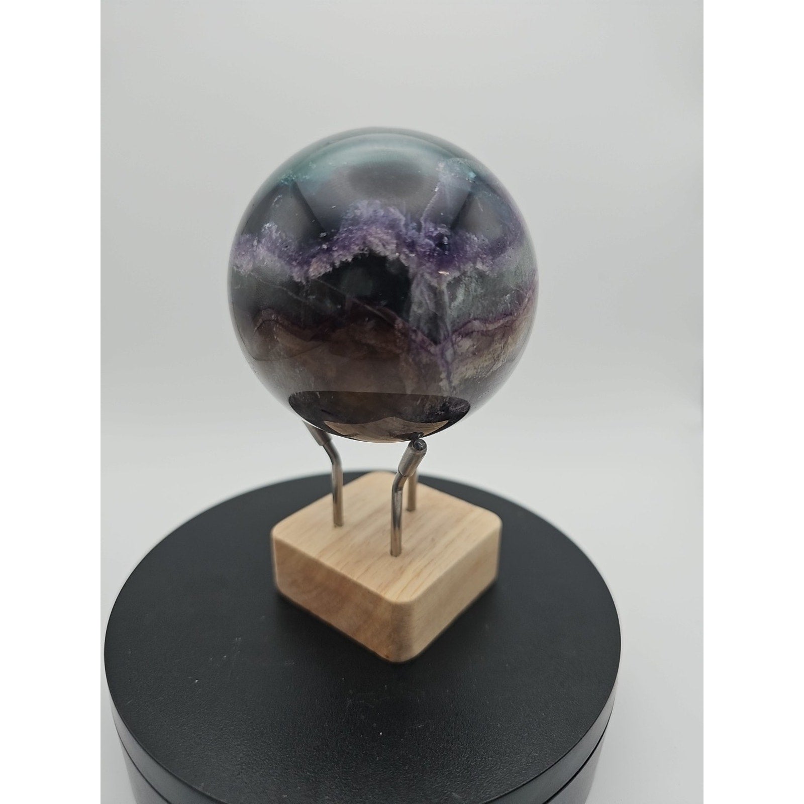 1.5LB Natural Colorful Fluorite Ball Quartz Crystal Energy Sphere crystal by CrystalCloud Company
