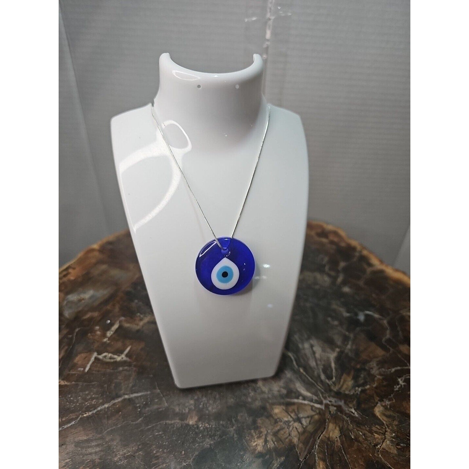Evil Eye Necklace 925 Silver Chain Protection/Good Luck by CrystalCloud Company