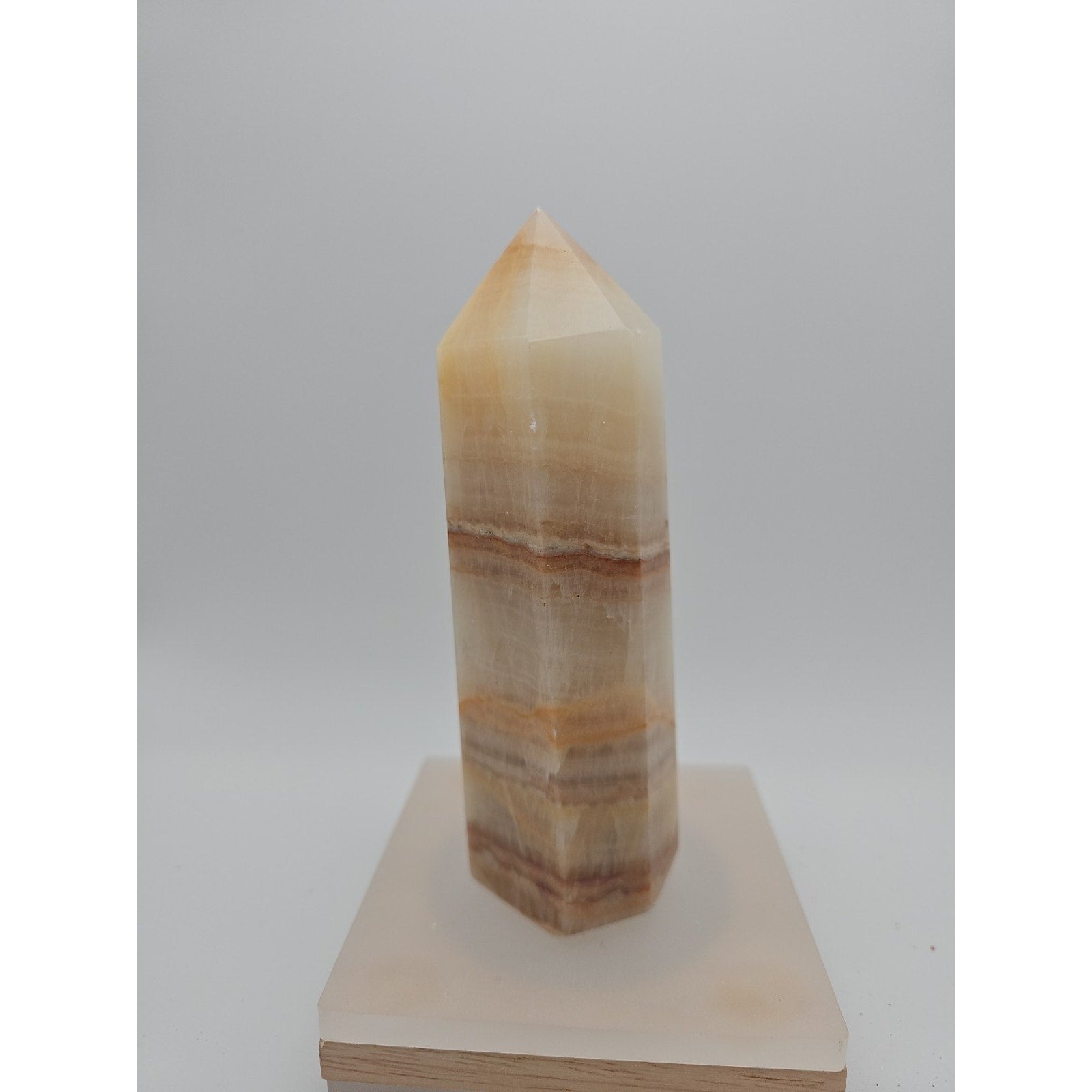 Quartz Crystal Tower 5.5in .90lbs Sandstone by CrystalCloud Company