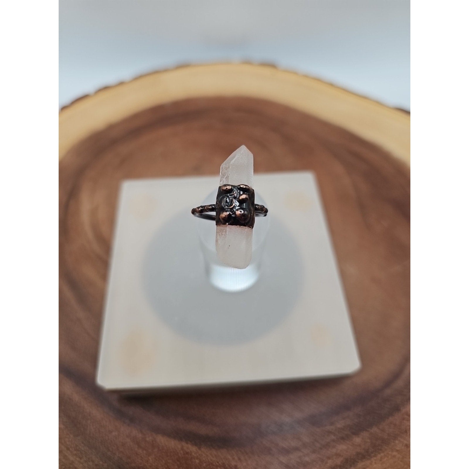 Adjustable Quartz Crystal Ring by CrystalCloud Company