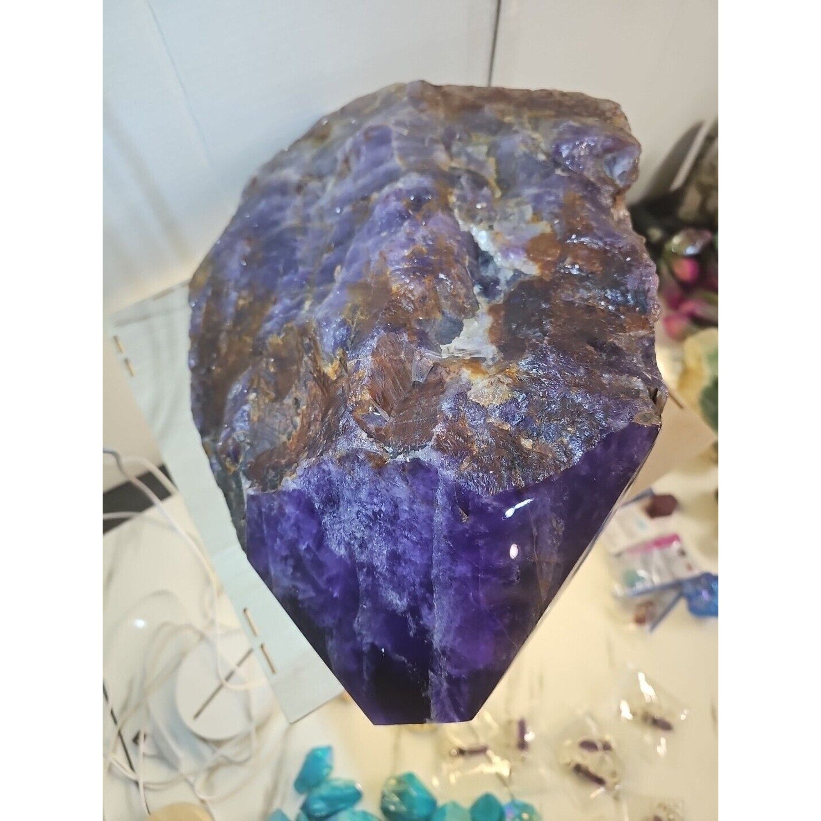 Large Natural Amethyst Geode Cluster — 36.3 lbs, Brazil | CrystalCloud Company by CrystalCloud Company
