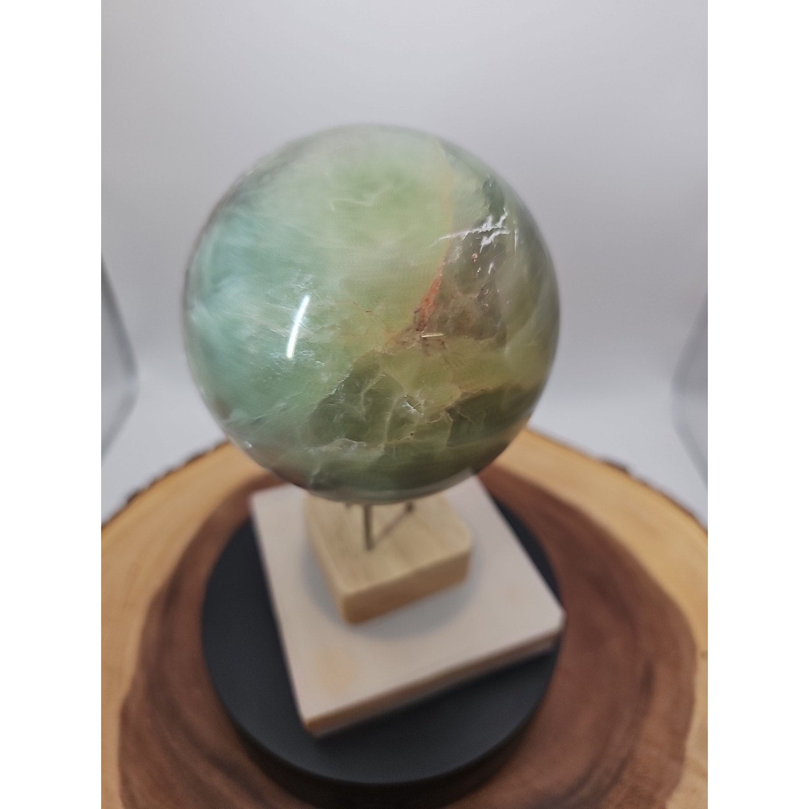 Rainbow Fluorite Quartz Crystal Sphere - Polished Healing by CrystalCloud Company