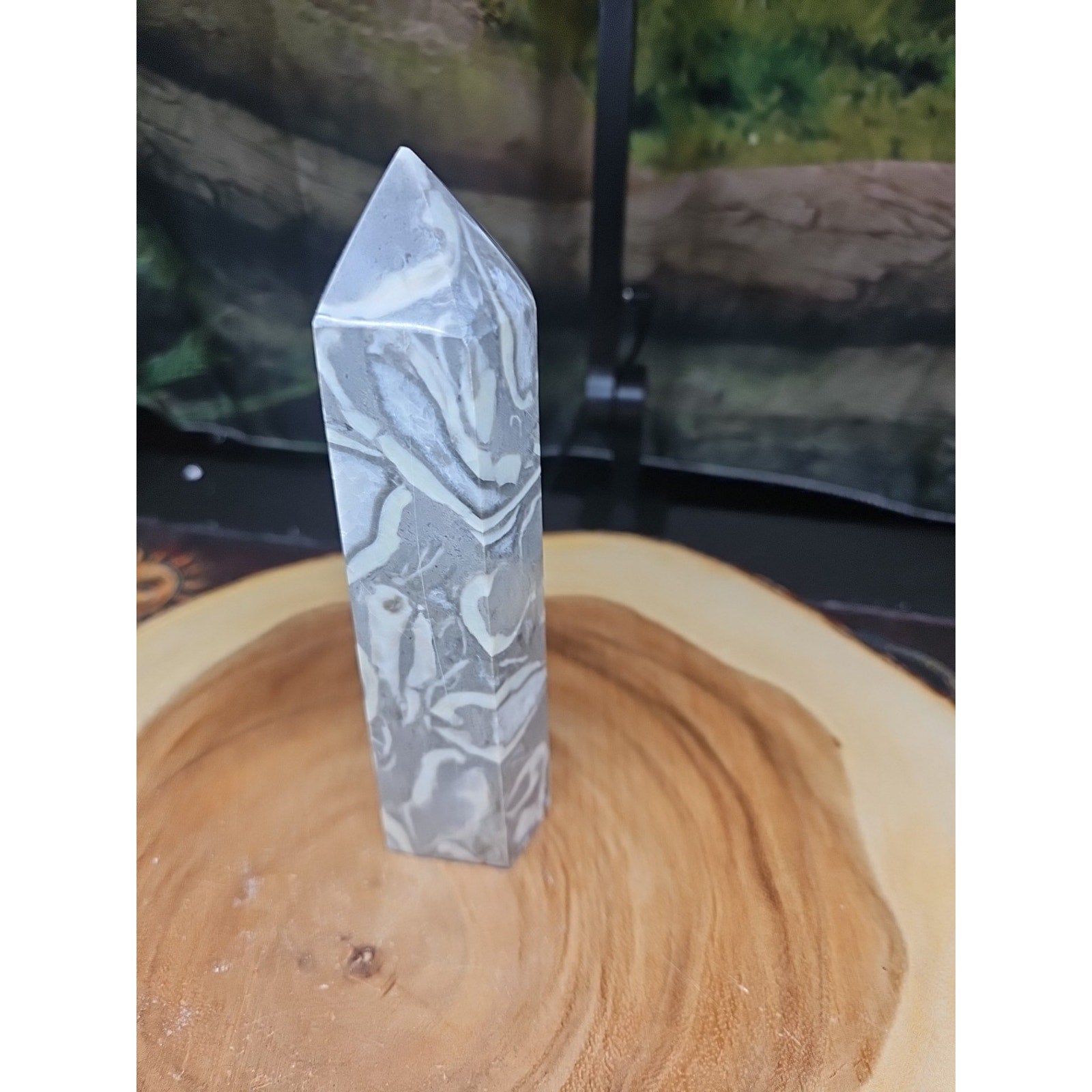 1000 Eye Jasper Crystal Tower — 1.76 lbs, 7.5 inches, Madagascar | CrystalCloud Company by CrystalCloud Company