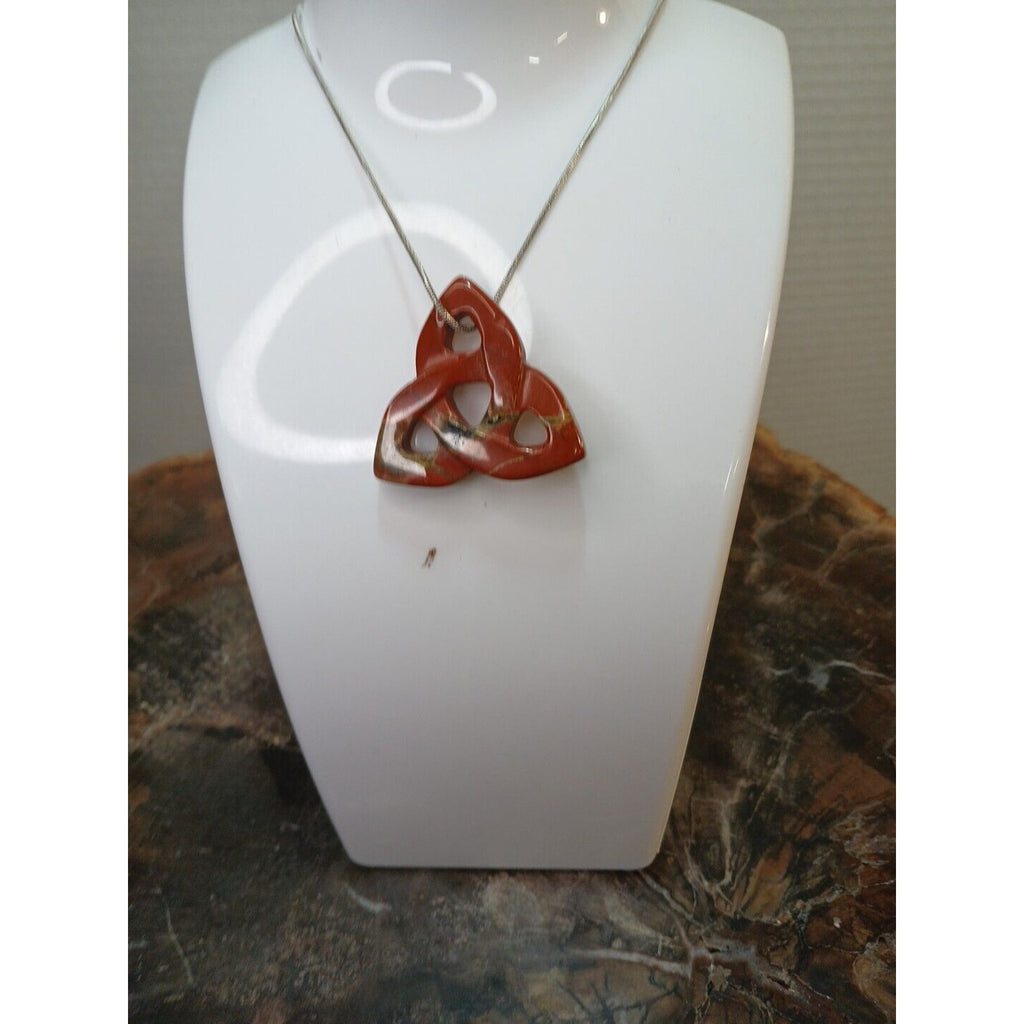 Ocean Jasper Agate Necklace W/925 Silver Chain by CrystalCloud Company