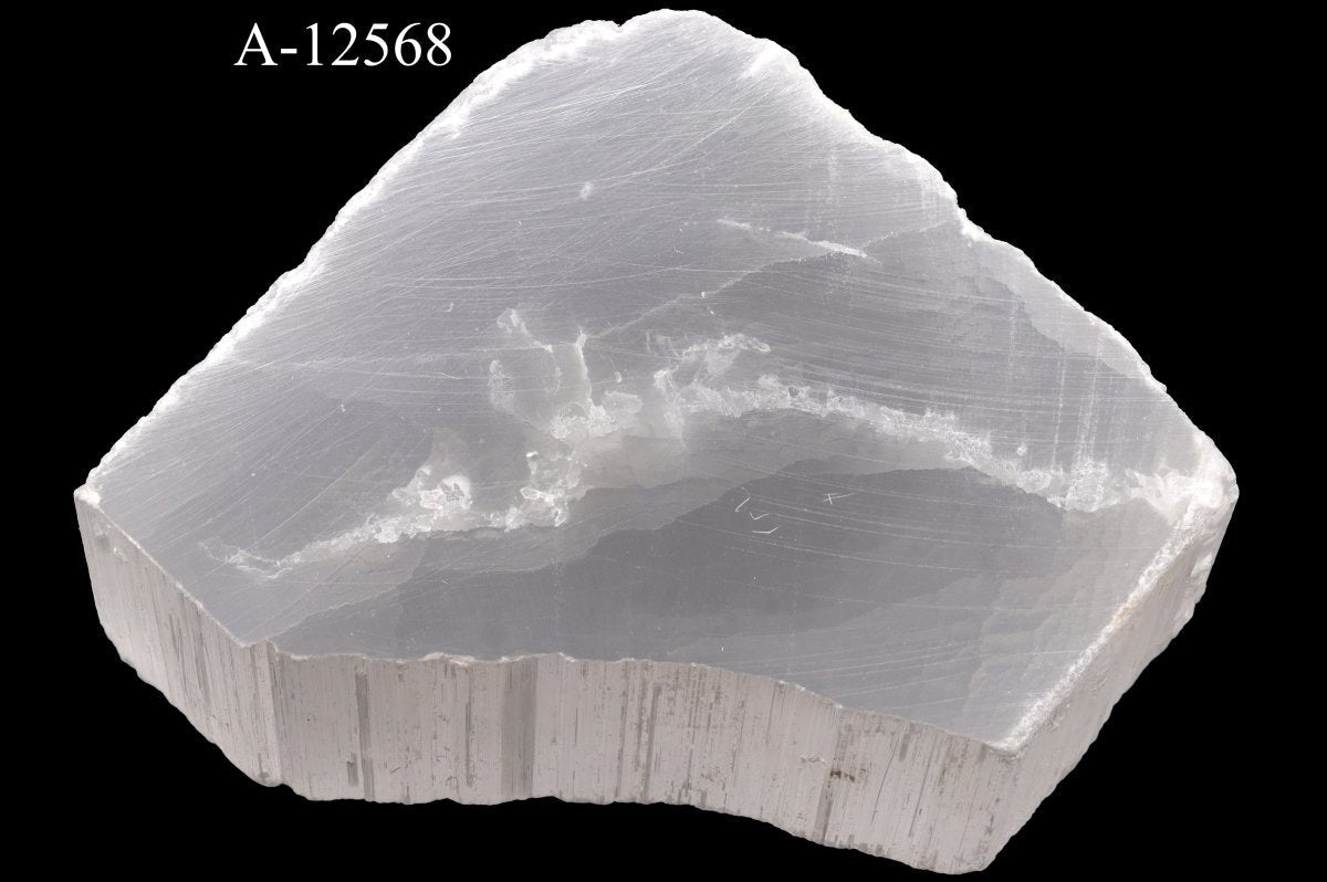A-12568 Selenite TV Rock - 11.1 oz by Crystal River Gems
