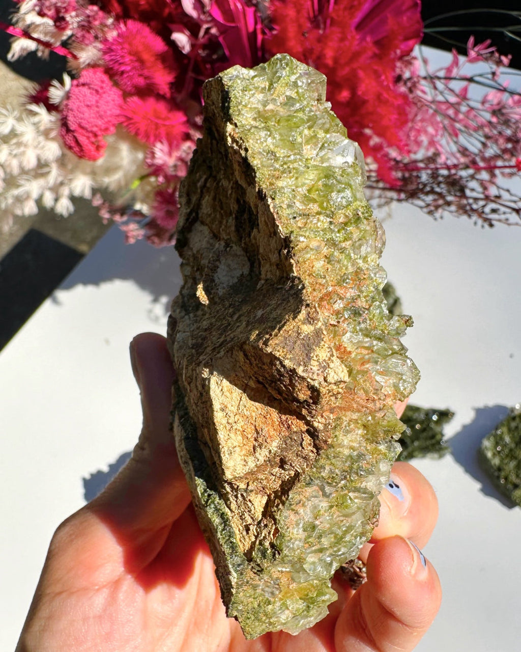 Epidote Quartz Cluster by Baltic Mermaid