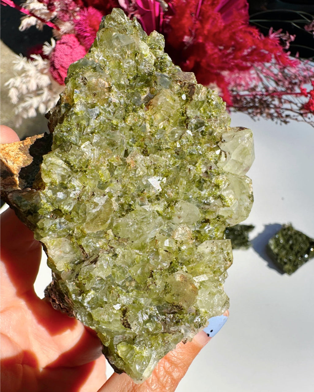 Epidote Quartz Cluster by Baltic Mermaid