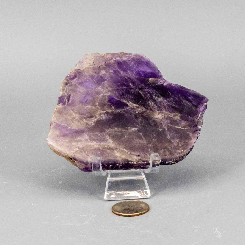 Amethyst Crystal Polished Slice Natural Purple Stone