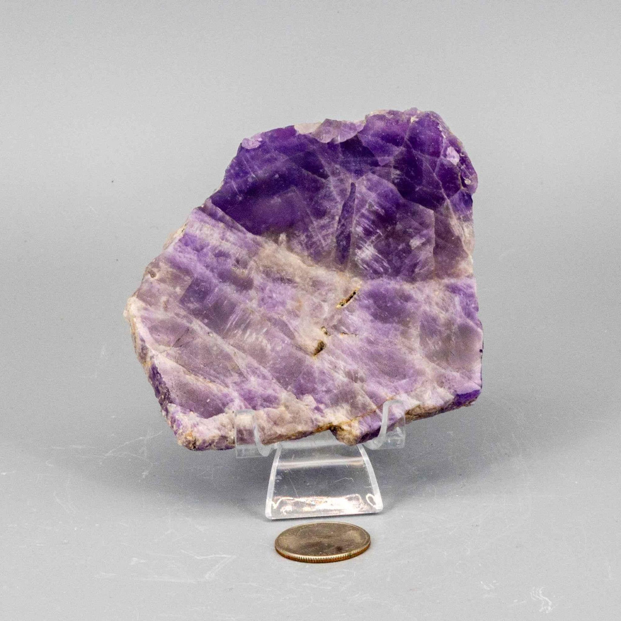 Amethyst Crystal Polished Slice Natural Purple Stone