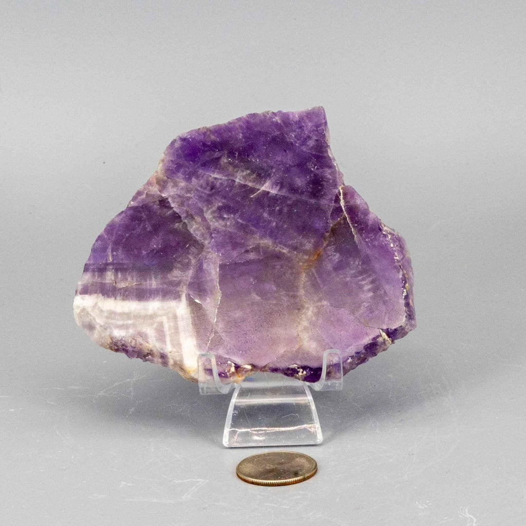 Amethyst Crystal Polished Slice Natural Purple Stone