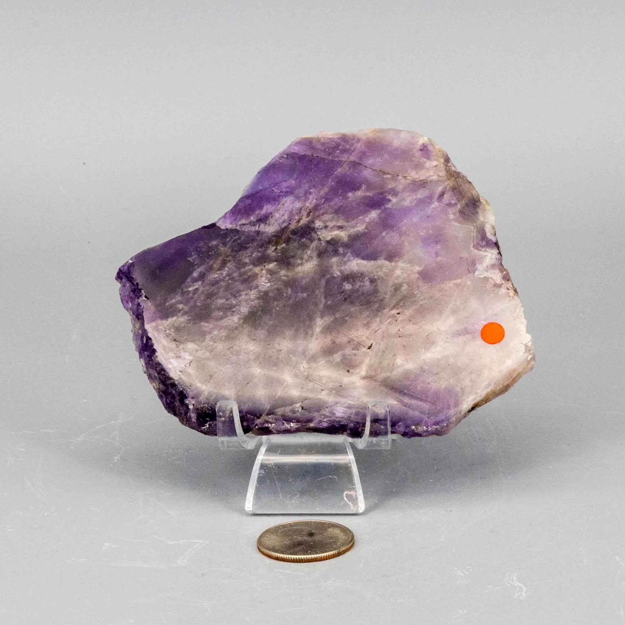 Amethyst Crystal Polished Slice Natural Purple Stone