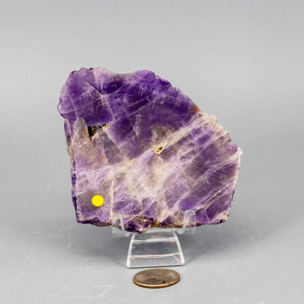 Amethyst Crystal Polished Slice Natural Purple Stone