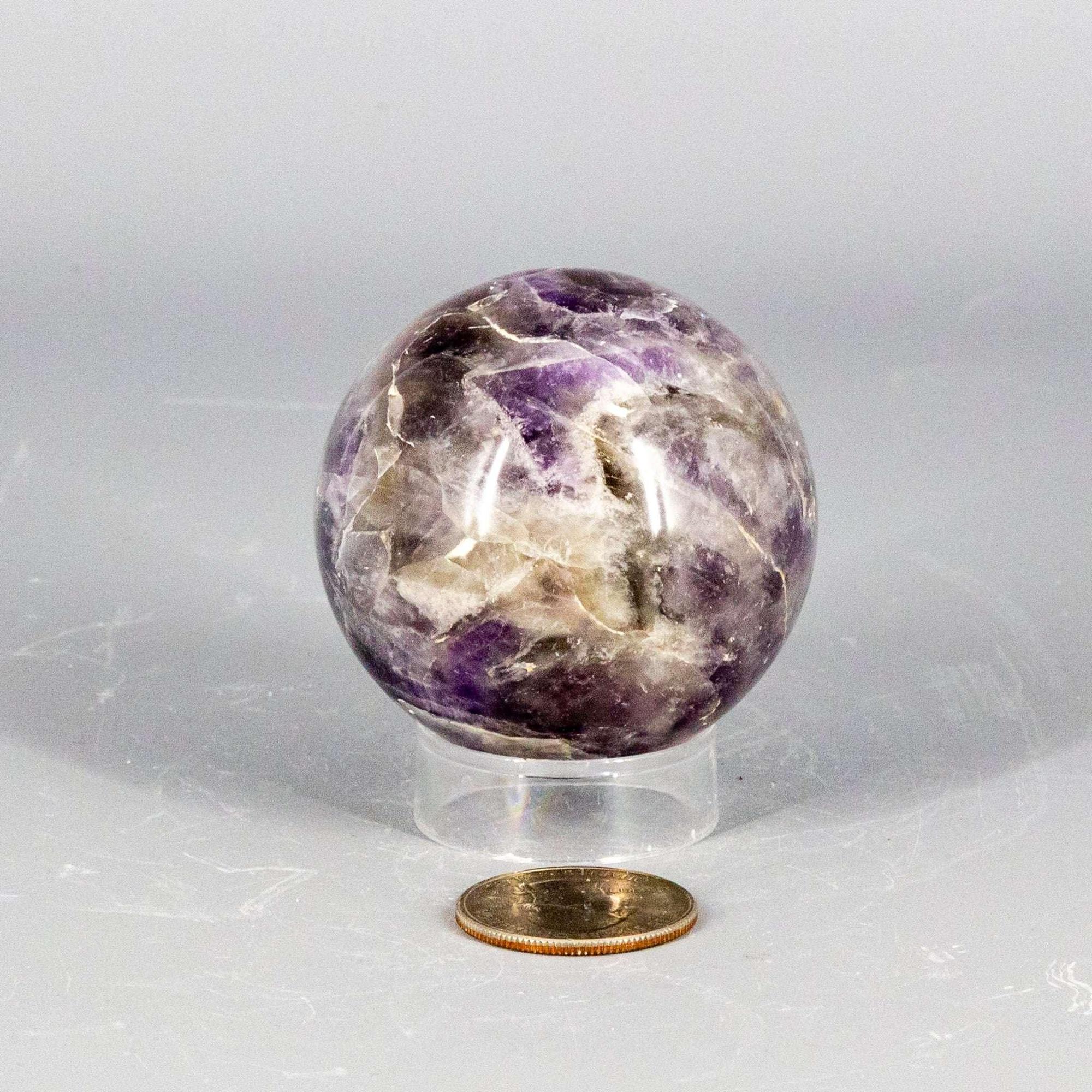 Amethyst Crystal Sphere Polished Purple Natural Stone